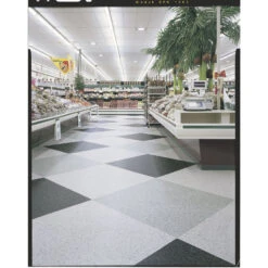 Home Flooring 13 Armstrong Flooring Safety Zone 45-Piece Patina Green Commercial VCT Tile
