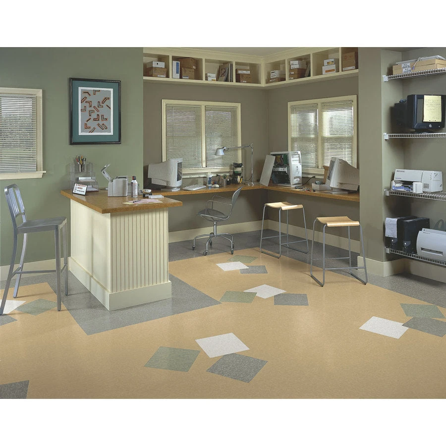 Armstrong Flooring SDT 45-Piece Pearl White Commercial VCT Tile 1 Armstrong Flooring SDT 45-Piece Pearl White Commercial VCT Tile