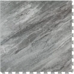 Perfection Floor Tile Gemstone Collection Gray Marble/Satin 20-in X 20-in Water Resistant Interlocking Luxury Flooring (16.7-sq Ft) -Home Flooring 05014208 1800x1800
