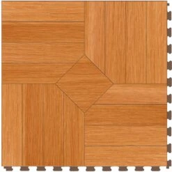 Perfection Floor Tile Bordeaux Wood Collection Bordeaux Elm/Satin 20-in X 20-in Water Resistant Interlocking Luxury Flooring (16.7-sq Ft) -Home Flooring 14117369 1800x1800