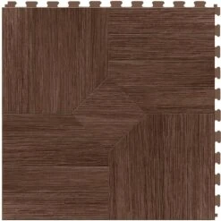 Perfection Floor Tile Bordeaux Wood Collection Bordeaux Elm/Satin 20-in X 20-in Water Resistant Interlocking Luxury Flooring (16.7-sq Ft) -Home Flooring 14125275 1800x1800