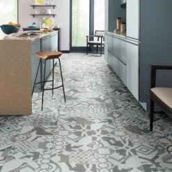 SMARTCORE Pro 8-Piece 12-in X 24-in Gardena Marble Interlocking Vinyl Tile -Home Flooring 190402110329 12035602 1800x1800