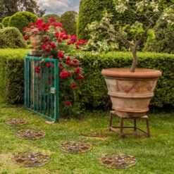 Polished Cobblestone Pebble Tile For Walls, Floors, Garden, Yards (1 Box With 6x 10''x10'' Circle Pieces) -Home Flooring 50ddaa91 edd1 4051 95fb 52c589ba8c66 1.a53130411f14d6d7a11c8a10fda9731e 1800x1800