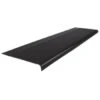 Roppe 12 In. X 3 Ft Black Diamond Rubber Round Nose Stair Tread