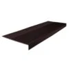 Roppe 12-1/4 X 3 Ft Brown Ribbed Rubber Square Nose Stair Tread