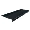 Roppe 12-1/4 X 3 Ft Black Ribbed Rubber Round Nose Stair Tread