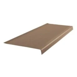 Roppe 12 X 3.5 Ft Sandstone Ld Ribbed Vinyl Square Nose Stair Tread
