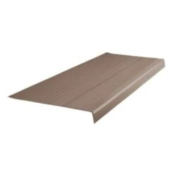Roppe 12-1/2 X 4 Ft Toffee Hd Ribbed Vinyl Square Nose Stair Tread