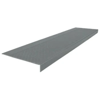 Roppe 12 X 4 Ft Dark Gray Diamond Rubber Square Nose Stair Tread 1 Roppe 12 X 4 Ft Dark Gray Diamond Rubber Square Nose Stair Tread