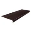 Roppe 12-1/4 X 4 Ft Brown Ld Ribbed Rubber Round Nose Stair Tread