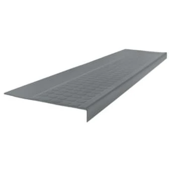 Roppe 12-1/2 X 4 Ft Dark Gray Low Circular Rubber Square Nose Stair Tread 1 Roppe 12-1/2 X 4 Ft Dark Gray Low Circular Rubber Square Nose Stair Tread