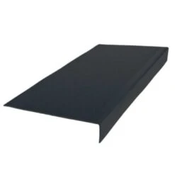 Roppe 12-1/2 X 48 Black Hammered Rubber Square Nose Stair Tread