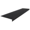 Roppe 12 X 5 Ft Black Diamond Rubber Square Nose Stair Tread