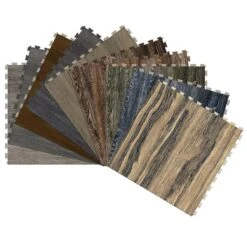 Perfection Floor Tile Vintage Wood Collection 6-Piece 20-in X 20-in Willow Vinyl Tile