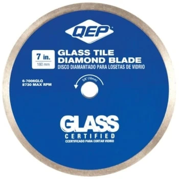 Qep Model 6-7006glq, 7 In. Glass Tile Diamond Blade For Wet Tile Saws 1 Qep Model 6-7006glq, 7 In. Glass Tile Diamond Blade For Wet Tile Saws