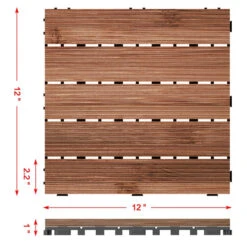 Topeakmart 12''x12''Interlocking Wood Flooring Tiles Indoor & Outdoor For Patio Garden Deck Poolside Pack Of 27 Natural Wood 15 Topeakmart 12''x12''Interlocking Wood Flooring Tiles Indoor & Outdoor For Patio Garden Deck Poolside Pack Of 27 Natural Wood -Home Flooring 83bc5adb d6ab 4b4c afd9 0b2ccc76e4bf 1.fd57b7218c7e646f12bb496cff885f3a 1800x1800