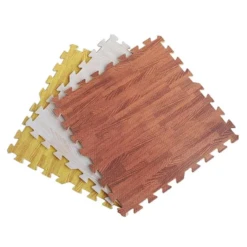 Jeobest Foam Floor Play Mat - Foam Mat Floor Tile - Playmat Foam Interlocking Puzzle Floor Mat - 6PCS Wood Soft EVA Foam Play Mat Kids Puzzle Floor Foam Mat (brown Wood Grain) 11.8 X 11.8 Inch) MZ -Home Flooring cee9b029 0656 476a b511 cc198ca7469c 1.89d399c1db7e7aec148c337b6e621256 1800x1800