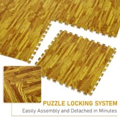 HOMCOM Soozier 18 Piece 24" X 24" High-Density Anti-Slip Water Resistant Interlocking Foam Floor Tile Mats 72Sqft -Home Flooring fbb65bd0 8746 453c b764 8d3ad6772296.3c9a82bfcaeb22d3e3e55b81d45d5072 1800x1800
